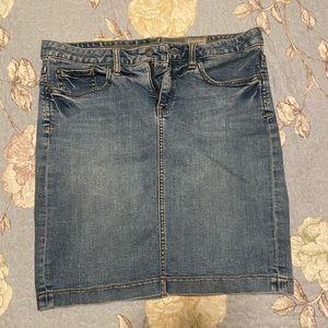 Converse denim skirt